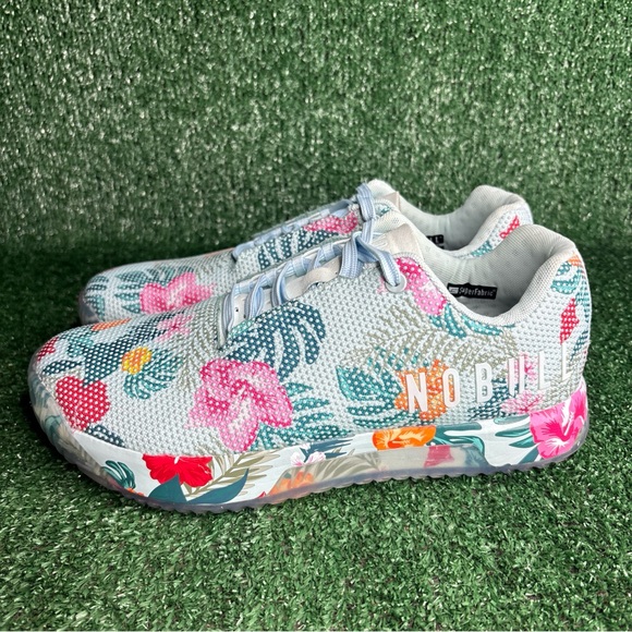 NEW Nobull Super Fabric Trainer Tropical Floral CrossFit Shoes Women 10.5 - Picture 3 of 10